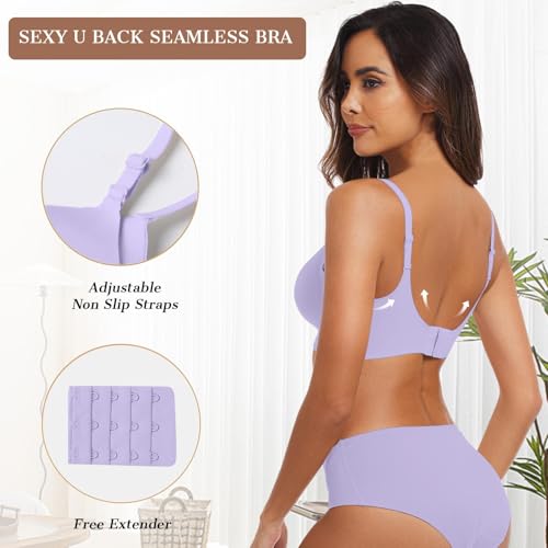 Image of OEAK Womens Wireless Jelly Bras Comfortable Push Up Bra No Underwire Gel Bra Full Support Lift Everyday Seamless Tshirt Bras