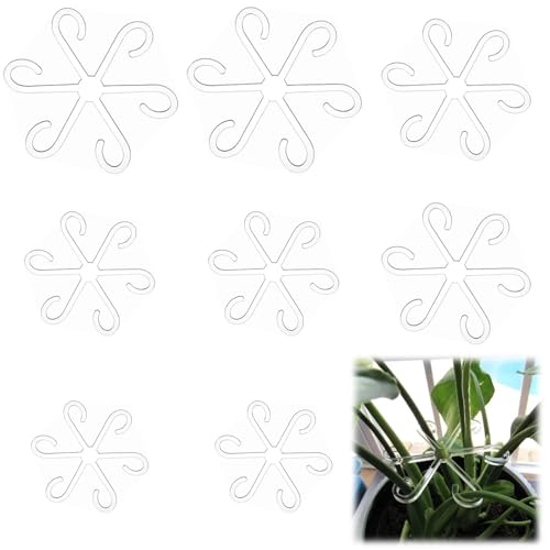 8 Pezzi Supporto per Steli di Piante Supporti per Piante perenni Ganci per Steli di Piante Riutilizzabili Supporti per Steli per Piante Rampicanti per Piante Monstera, Fiore, Ortensia, Pomodori