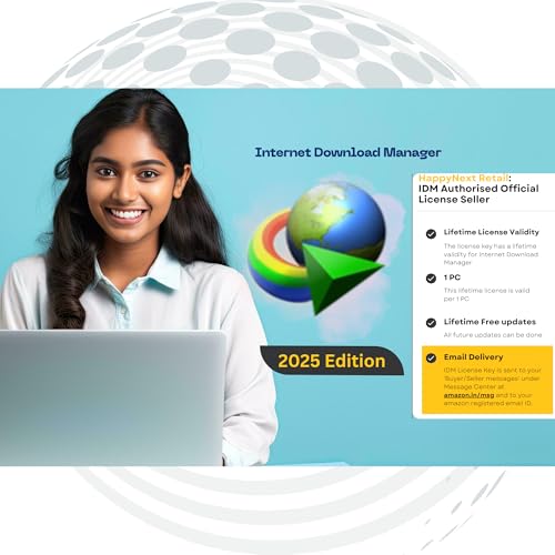 Image of (New 2024 Edition) IDM : Internet Download Manager - LIFETIME Validity License | 1 PC /Lifetime License with Future Updates | (Email Delivery in 24 Hours- No CD)