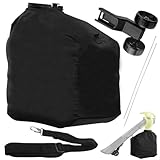 205110001 Leaf Vaccum Vac Attack Bag & 314148001 Wheel Assembly Compatible with Ryobi 40 Volt Cordless Leaf Vacuum Vac Attack RY40405 RY40505VNM Models