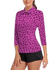 36-purple Leopard(3/4 Sleeve)