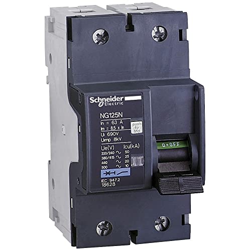 Interruptor Schneider 18611 NG125N de 1 polo y 16A con curva C para cuadros