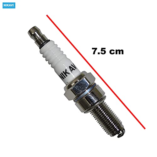 Image of NIKAVI SP02 1PC Spark Plug Compatible for Bajaj Discover (All Models)