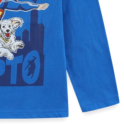 WARNER BROS Superman and Krypto Boys Long Sleeve Shirt for Toddler and Big Kids3