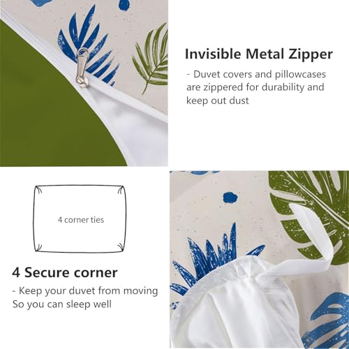 Housse de Couette 200x200cm Microfibre Exotique avec 2 Taies - 8
