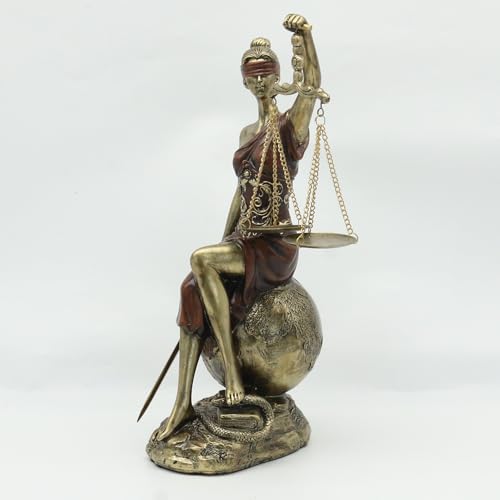 Estatua Themis Diosa Romana de Justicia en Resina 14" miniatura 5