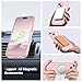 vnnink for iPhone 15 Case,iPhone 14/iPhone 13 Case, Magnetic Matte Military Grade Drop Protection Translucent Cell Phone Cover,Rugged Shockproof Cover,Light Pink