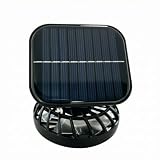 KESOTO Ventilatore Solare Portatile Ventilatore Ricaricabile Ventilatore da Tavolo Ventilatore Personale con Collettore Solare Superiore E Porta USB in