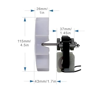 SM550, Universal Bathroom Vent Fan Motor Replacement Kit, 50 CFM, Compatible with Bay Motors, Sears 569, Uppco, Ventorola E498-1, Dayton, Nutone Broan and Many Other Units (1 Pack