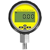 10000PSI Digital Hydraulic Pressure Gauge Pressure Manometer Pressure Sensor with 1/4-Inch NPT Connector Base Entry 700BAR/70Mpa 3.15
