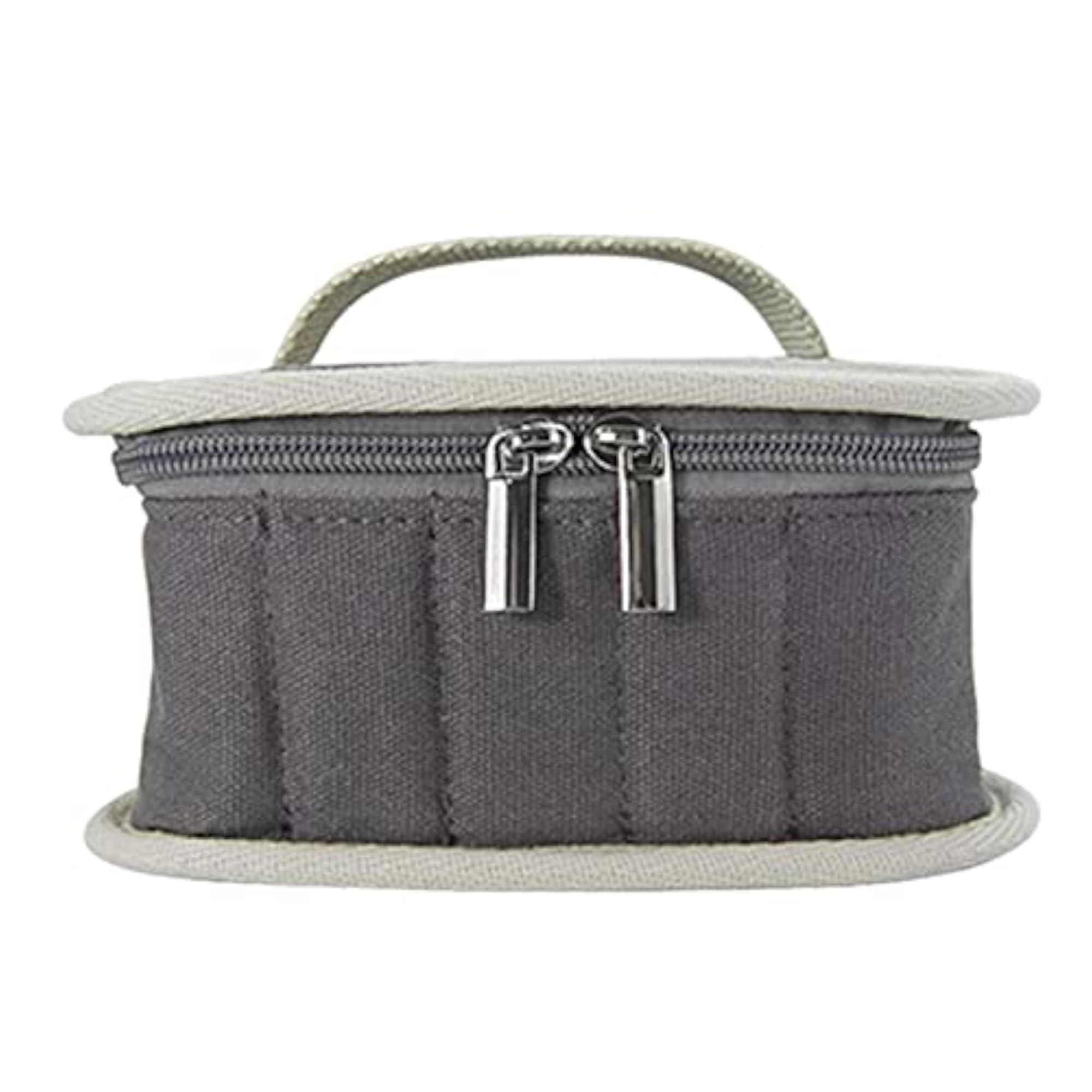 Portable Nail Polish Organizer Multifunctional Zipper Closure for Cosmetics