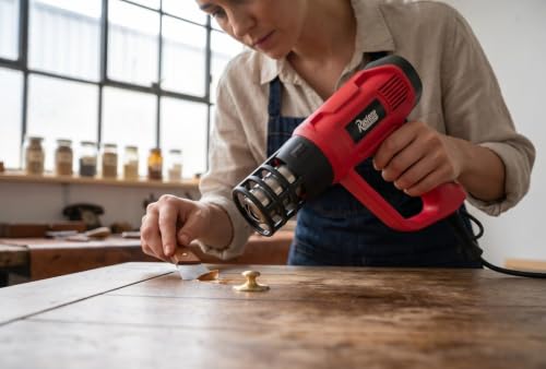 Image of Rusteze 2000W Heat Gun | Hot Air Gun with 2 Temperature Settings (350C /550C) | Heavy Duty Heat Blower for Paint Removal, Shrink Wrapping, PVC Pipe Bending, Crafts, DIY & Industrial Use