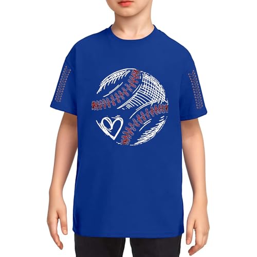 Genérico Camiseta Deportiva de Béisbol para Niños con Diseño Gráfico y Corte Casual para Adolescentes en Temporada de Verano