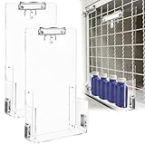 Leinuosen 2 Pack Kennel Cage Storage Bin for Accessories and Supplies Veterinary Cage Acrylic Storage Rack for Kennel, Crate, Cat Accessories