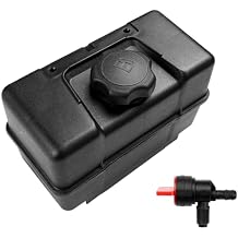 691993 Fuel Tank with Shut Off Valve and Fuel Cap 4 Quart for B&S Remote Mounting Compatible with Lawn and Garden Equipment Engines, Some Specific Snow Blower, Tiller, Log Splitter