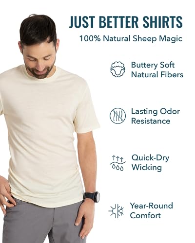 Men's Merino Long Sleeve by Woolly | RWS Certified | Super Soft, Classic Style, Seattle Designed3