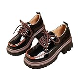 Design confortable à bout rond : conçus avec un bout rond, ces mocassins à lacets à talon épais offrent suffisamment d'espace pour vos orteils, assurant un confort tout au long de la journée tout en conservant un look poli