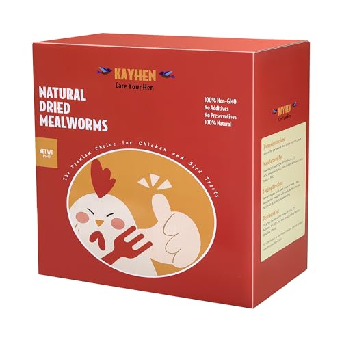 KAYHEN Dried Mealworms for Chickens 5LB Pure Natural Non-GMO High...