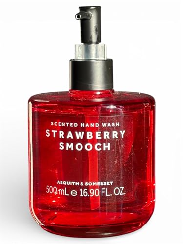 Asquith & Somerset Strawberry Smooch Scented Hand Wash, Glass Container, 16.9 fl oz