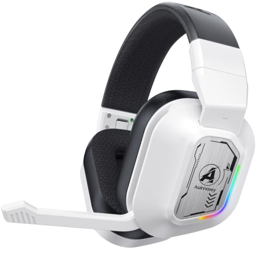 Casque de gaming sans fil PH4 blanc mat pour jouer sur PC et Mac au salon