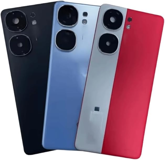 YOOOKOOO Compatible Rear Back Cover for vivo iQOO Neo9 – Battery Door Housing Replacement Part (Red with Lens)