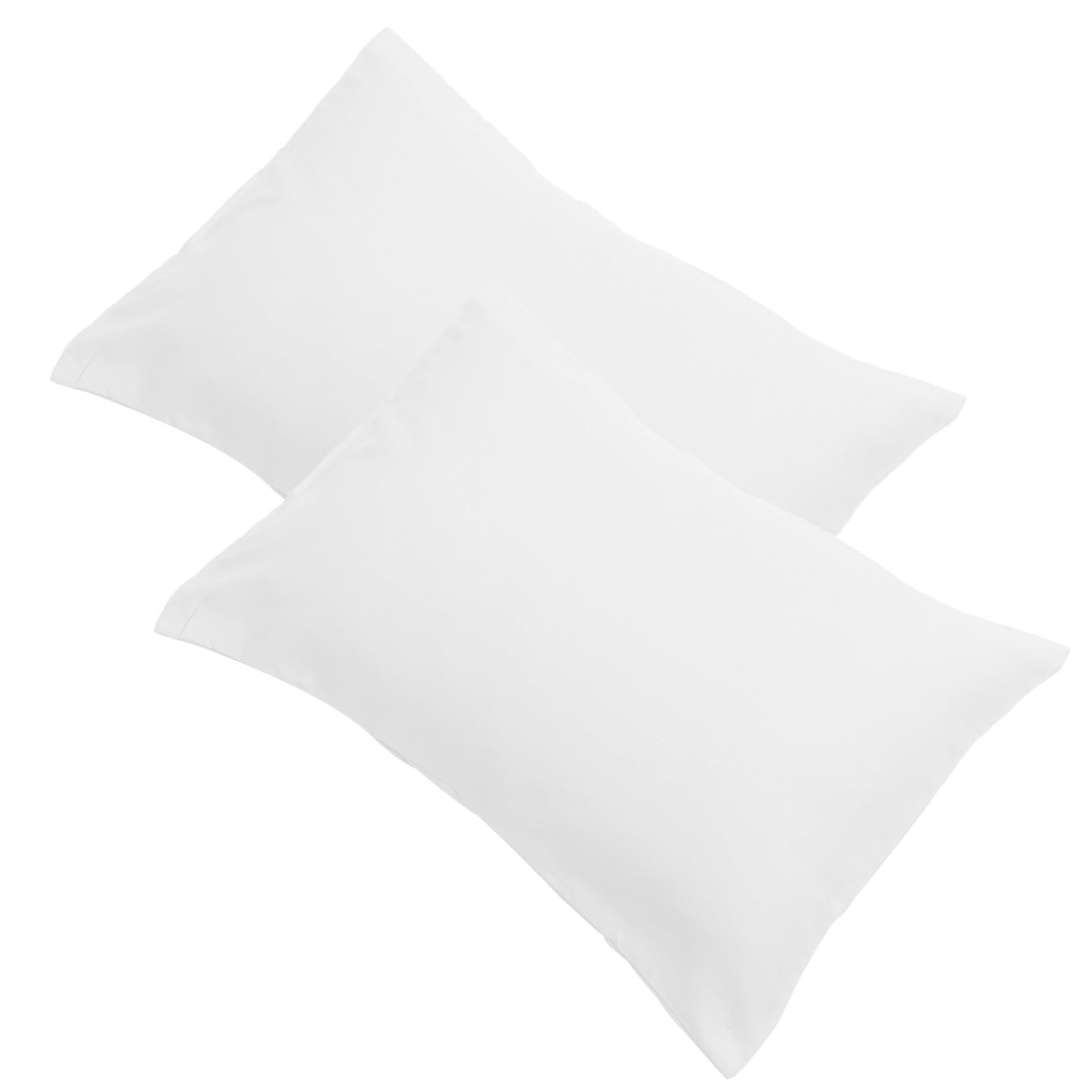 ULTECHNOVO Travel Case for Boys and Girls 2 Small Covers Envelope Closure White Pillowcases Toddler Pillowcase