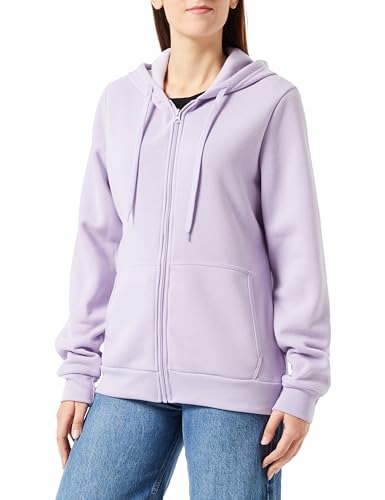 Sweat-shirt pour femme Libbi pull à capuche élégant zippé en polyester lavande taille M