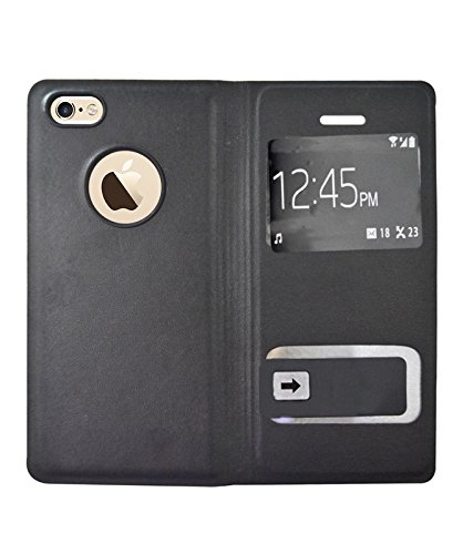 coverage Flip Cover for apple iphone se - black (B075XLFM3N) Amazon Price History, Amazon Price Tracker