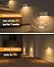 WILLED Motion Sensor Night Light, Rechargeable Stair Lights Indoor, Warm White Motion Sensor Light Indoor, Battery Operated Night Light for Hallway, Stairway, Bathroom, Bedroom, Kitchen, 6 Pack