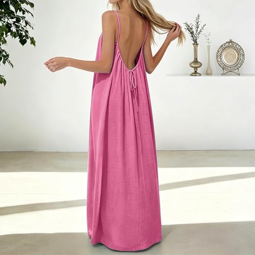 Robe décontractée sans manches avec dos ouvert coupe ample 4XL - 3