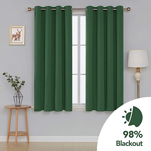 Image of Deconovo Blackout Curtain for Living Room 54 Inches Long, Door Curtain