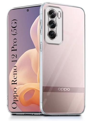 Image of Jkobi Back Cover for Oppo Reno12 Pro 5G | Oppo Reno 12 Pro 5G (Silicone Clear Shockproof Case with Camera Protection | Flexible and Soft | Transparent)