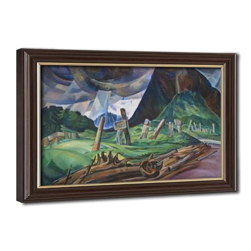Impression sur toile Vanquished Emily Carr tableau bureau cadre 50x75 cm
