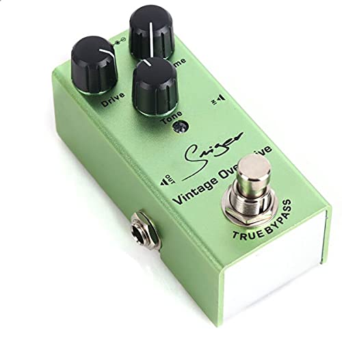 Smiger Vintage Overdrive Mini Electric Guitar Effects Pedal Type DC 9V True Bypass Vintage Overdrive(Dark Green)