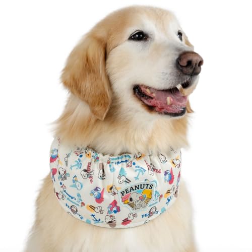 ペットパラダイス 犬 服 春 夏 アイス柄 クール スヌード スヌーピー ホワイト 【参考 SM 柴犬 ビーグル (〜13kg) ペットパラダイス国内直営店72店舗展開2025/10/1時点】 衣類小物