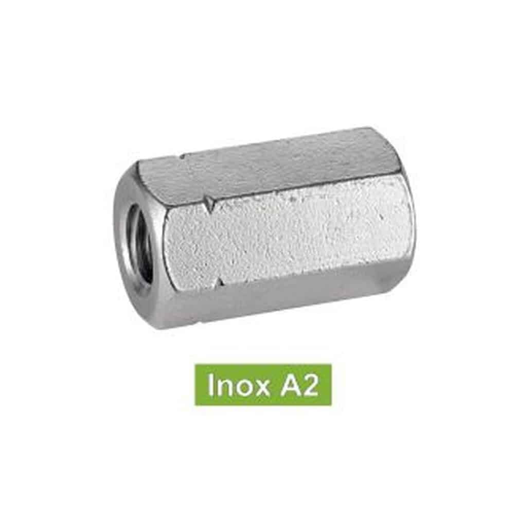 25 dadi esagonali M uguali 3xD M12 mm - DIN 6334 - Inox A4 - D-Work
