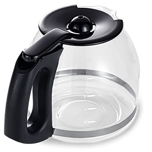 BESBARISTA 12-Cup Glass Replacement Carafe for Mr. Coffee Model #SK12, SK13, EHX23, JWX31, SJX23, SJX39 (Black, Replaces PLD12-RB) by BESBARISTA - Image 8