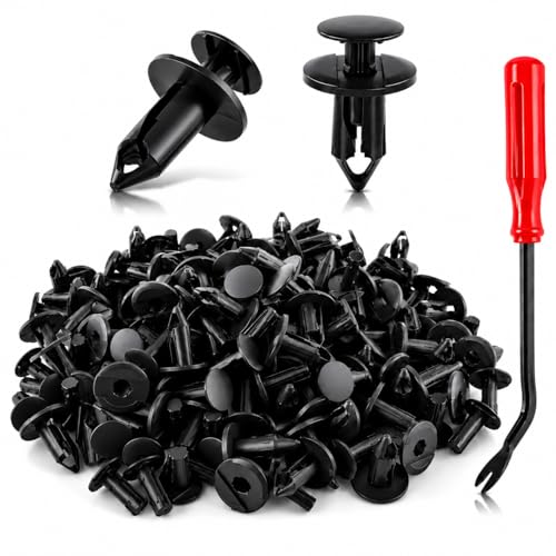 AUTOKAY 100pcs ATV UTV Body Fastener Rivets Push Pin Fender Clips Fit for Suzuki King Quad Vinson for Honda Acura Rancher Can Am 293150089 Polaris 7661855 RZR Ranger for Kawasaki Plastic Fender Clips