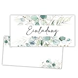 25 Einladungskarten Einladung zur Hochzeit Taufe Einladung Geburtstag Kommunion klassisches Design DIN lang