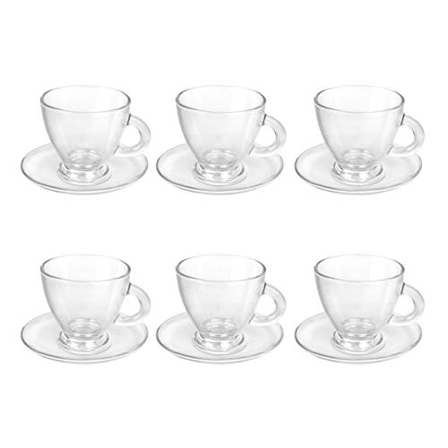 Buy Cello Majestic Glassware Cup Saucer (Set of 6) Online at Low Prices