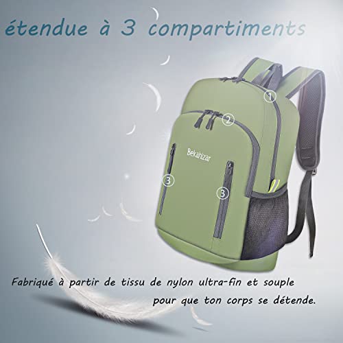 Bekahizar Zaino pieghevole 20L, ultraleggero zaino...