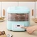 Food Dehydrator for Fruits Veggies Meats Snacks, Adjustable Temperature, Blue