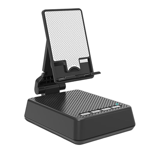 Soporte para teléfono móvil PUXZYAX con altavoz Bluetooth ajustable para el hogar