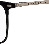Vista 3 de Hugo Boss BOSS 1096 - Marco de gafas para hombre, color negro mate, Mate negro