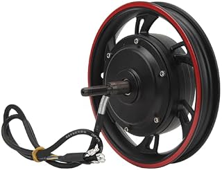 12in High Speed Brushless Gear Hub Motor 48v 72v 500 to 1500W DC Disc Brake Motor for Electric Motorcycle Bike Scooter Upgrade The Performance and Speed of Your Electric Vehicle