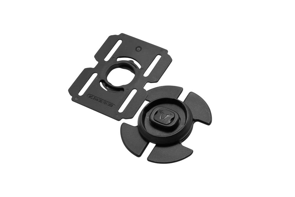 SW-Motech T-Lock Holder for LA1, LA2 & LA3 with MOLLE Adapter e.g. for Tank Belts, Black, TU EU