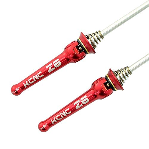 KCNC Z6 KQR Road Stainless Axle Hub Skewer, Red, KQR-04-RD-R