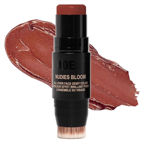Nudestix - Nudies Bloom Dewy and Radiant Cream Blush 3 in 1 Colore per tutto il viso per guance, occhi e labbra con Bl