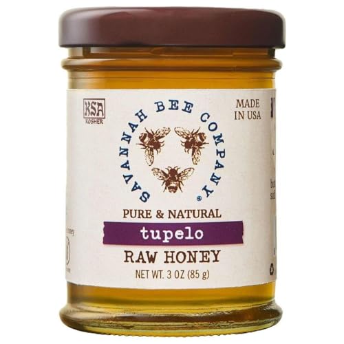 Savannah Bee Company Honey - Pure, Natural, Raw Honey - Tupelo