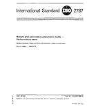 ISO 2787:1984, Rotary and percussive pneumatic tools - Performance tests